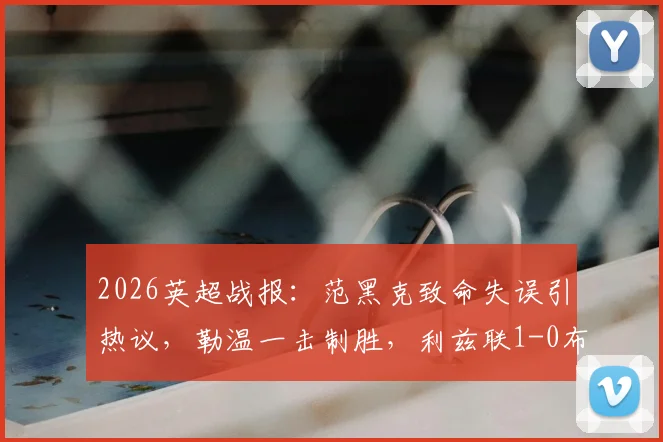 2026英超战报:范黑克致命失误引热议,勒温一击制胜,利兹联1-0布莱顿全场解析与积分影响